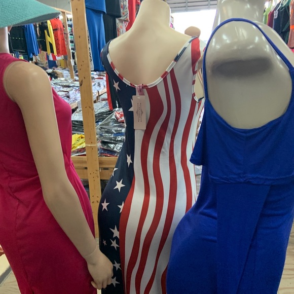 Superb Red White & Blue Maxi Dress - Picture 4 of 8